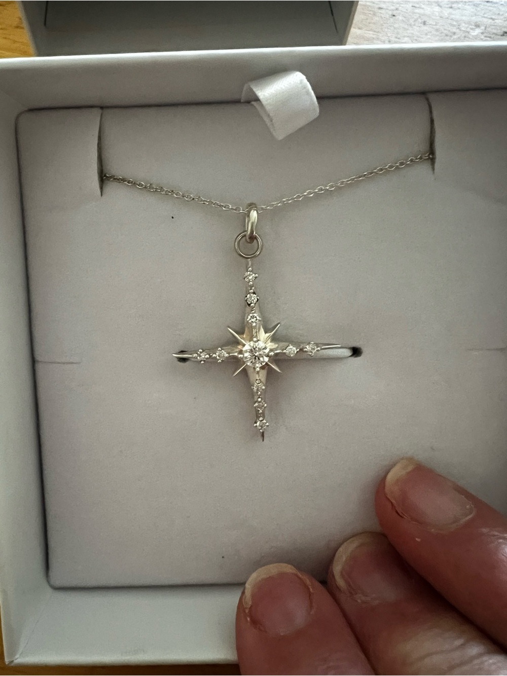 Oak & Luna Silver North Star Necklace